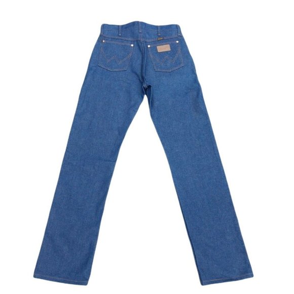 Jeans Vintage Wrangler Denim Blue Jeans Size 32x34 3MWZ Cowboy Fit Made USA New - Picture 2 of 11